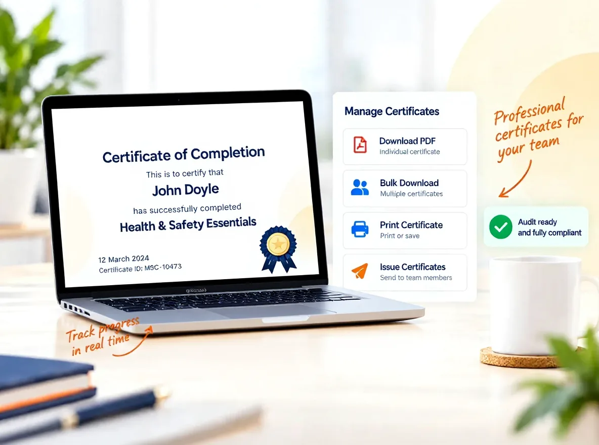 Safety Courses UK certificate management