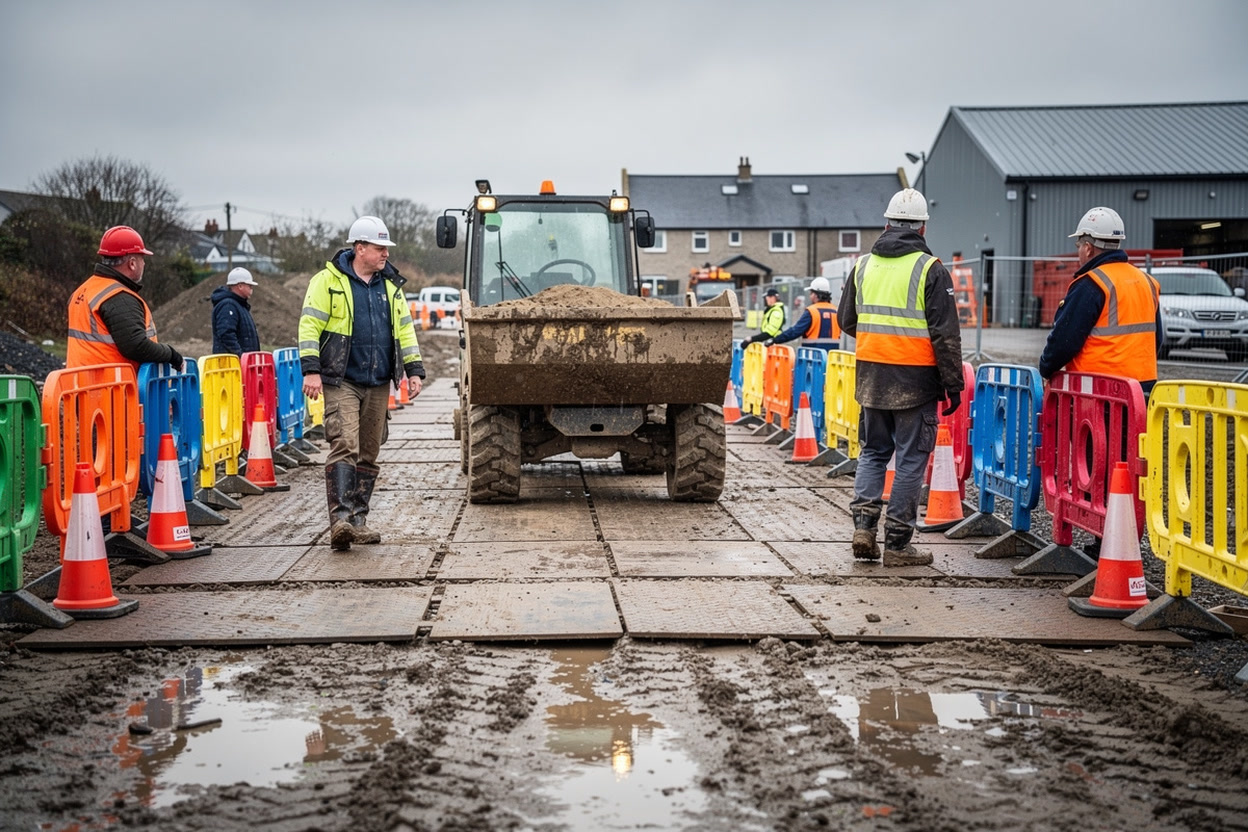 Soft Ground and Barriers on Temporary Sites