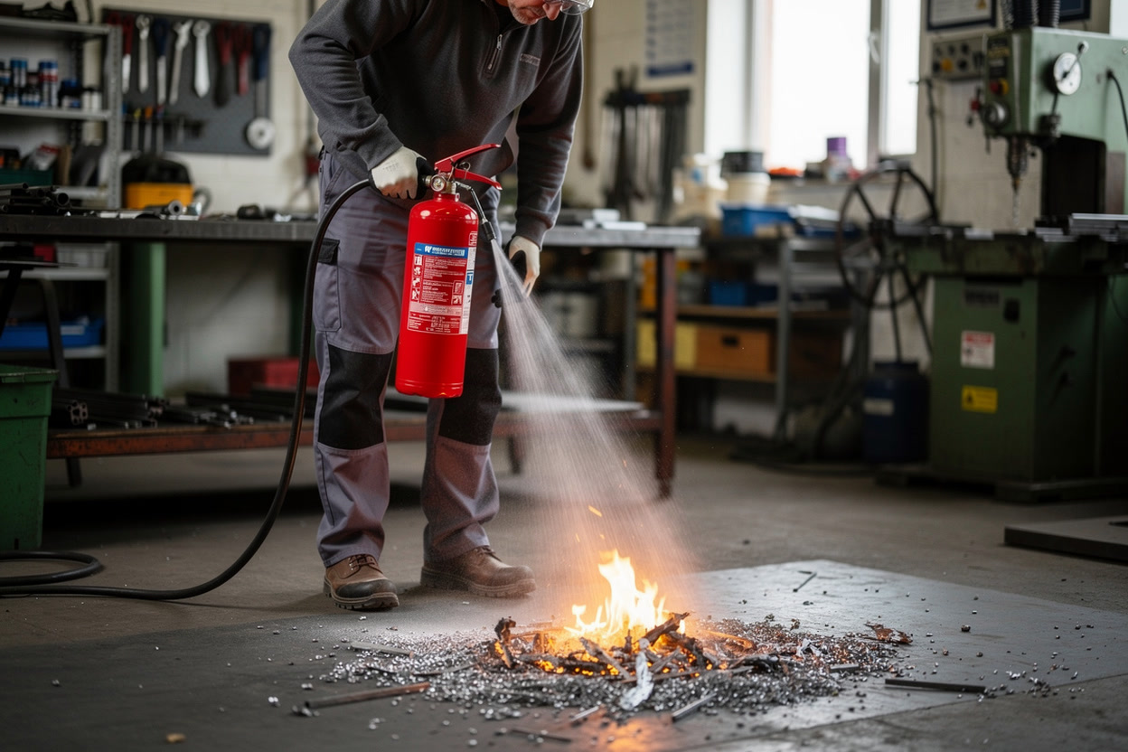 Using M28 and L2 Powder Extinguishers