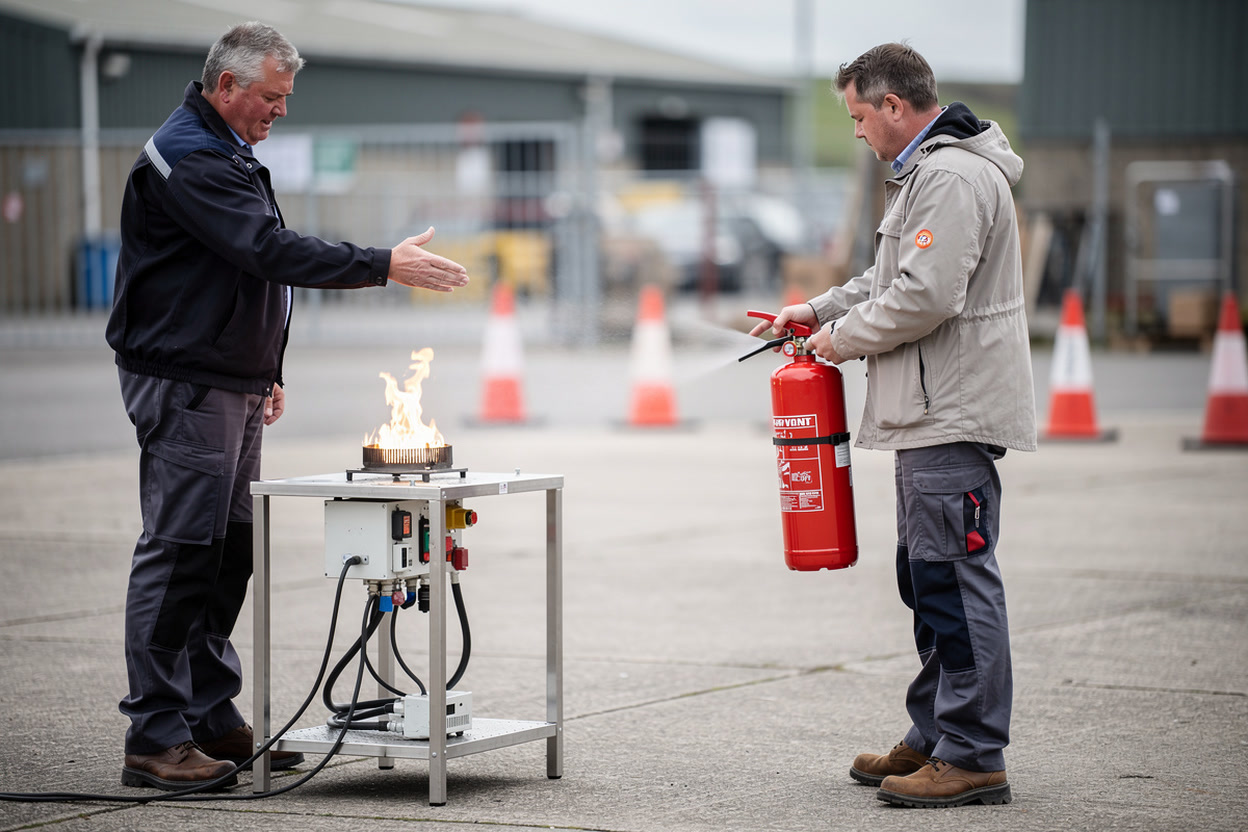 Using a Carbon Dioxide Extinguisher Safely