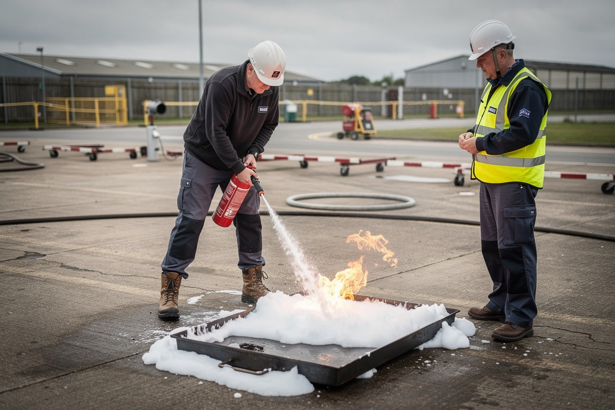 Using Foam Extinguishers Safely