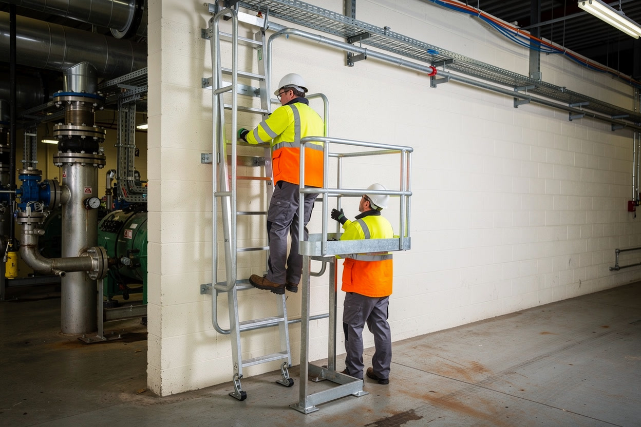 Fixed Ladders on Buildings and Plant