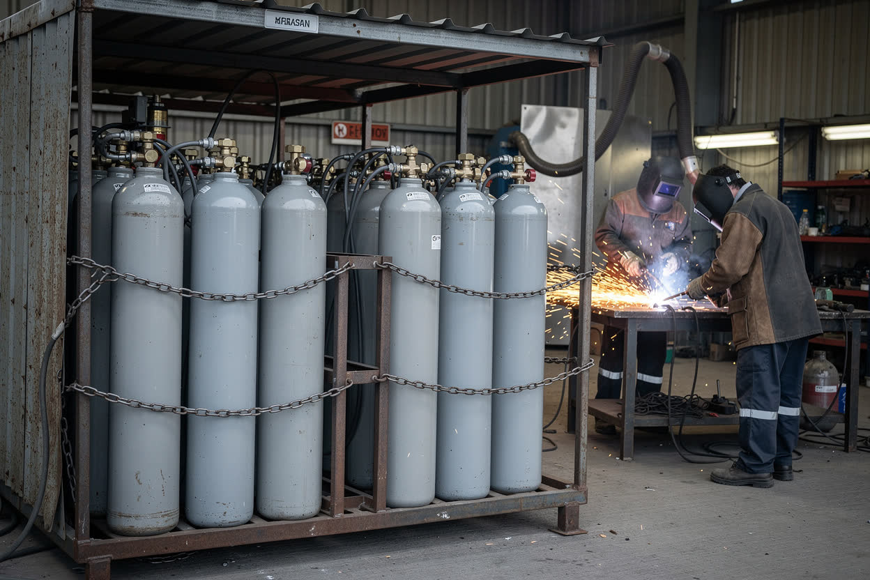 Storing Gas Cylinders