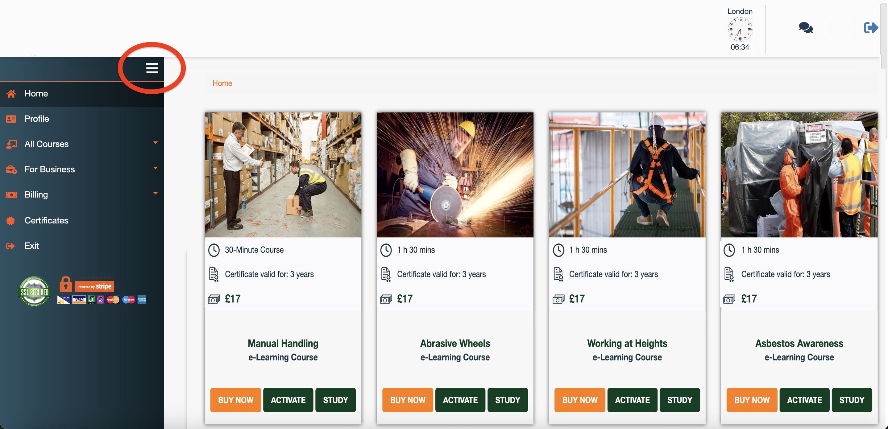Sidebar Navigation